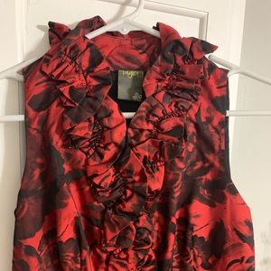 Gorgeous rose red dress by Taylor